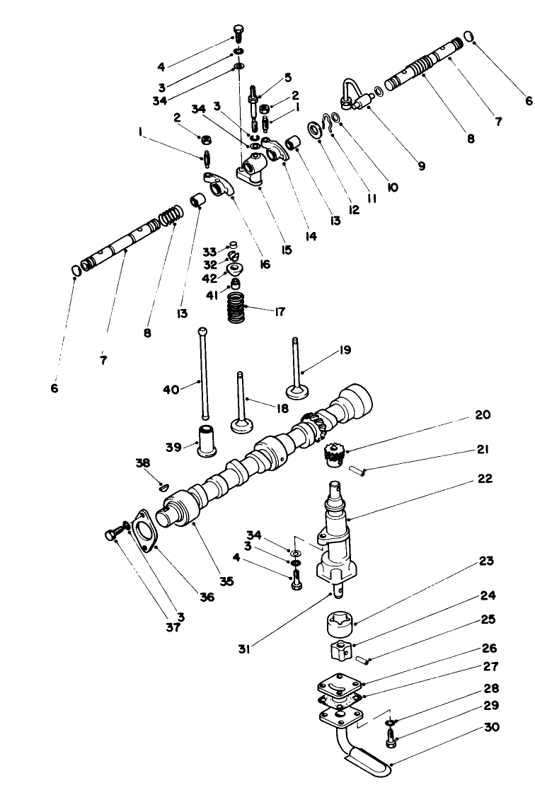 Valve, Camshaft & Pump Components