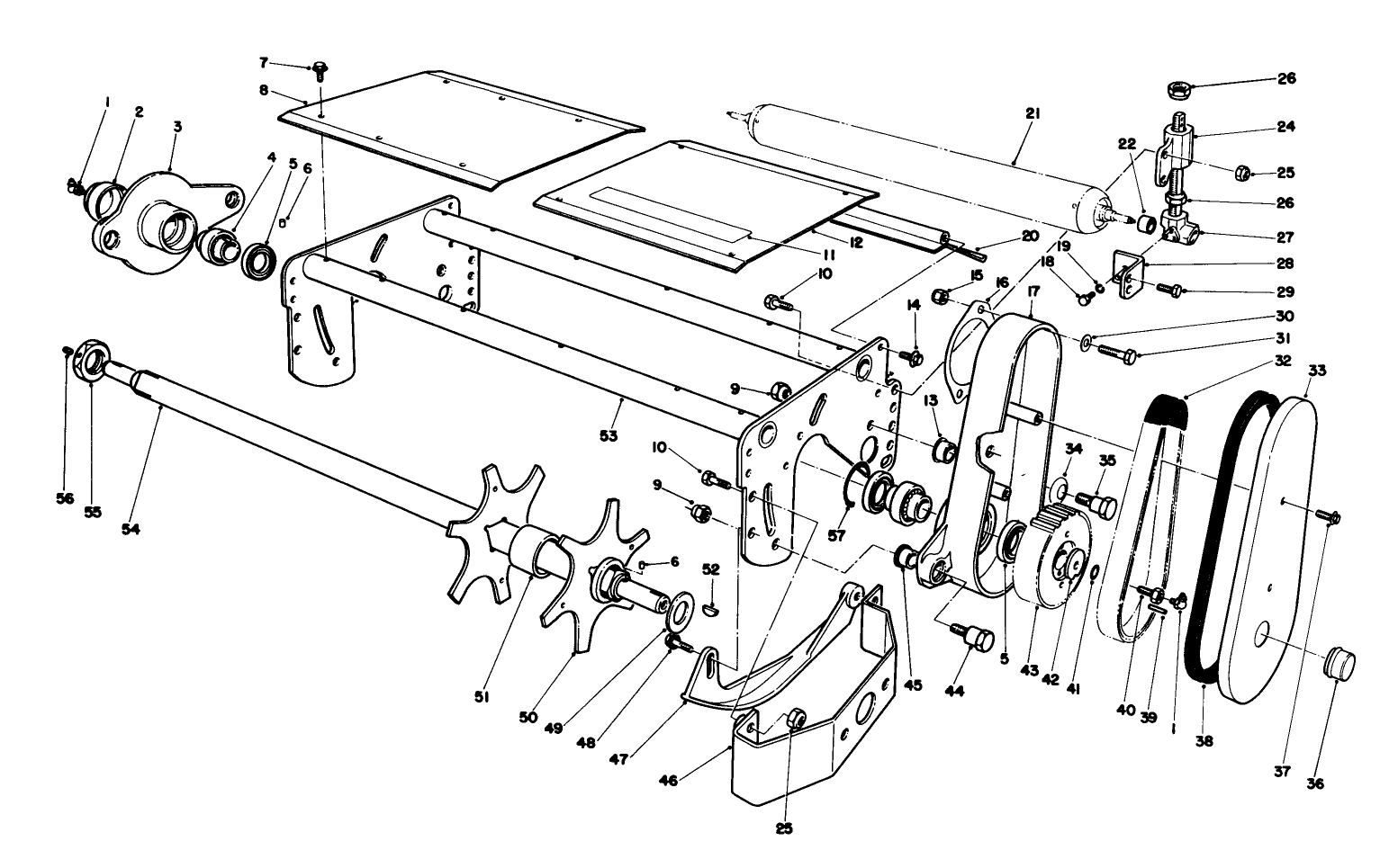 Dethatcher Reel Assemblies R.h. & L.h. (optional) (r.h. Assembly Model No. 03732 L.h. Assembly Model No. 03730)