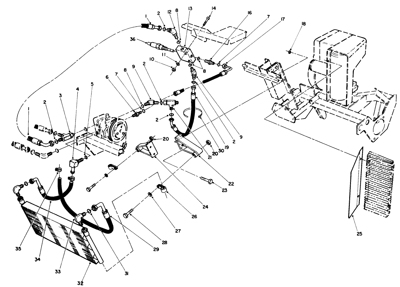 Hydraulic Oil Cooler Assembly