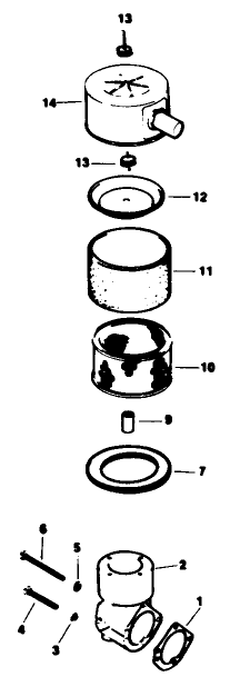 Air Intake-Engine Model No. M16 Spec. No. 711526
