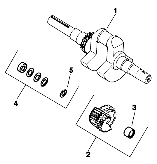 Crankshaft-Engine Model No. M16 Spec. No. 711526 (cont.)