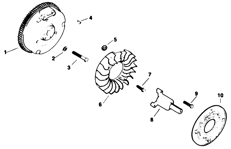 Flywheel-Engine Model No. M16 Spec. No. 711526 (cont.)