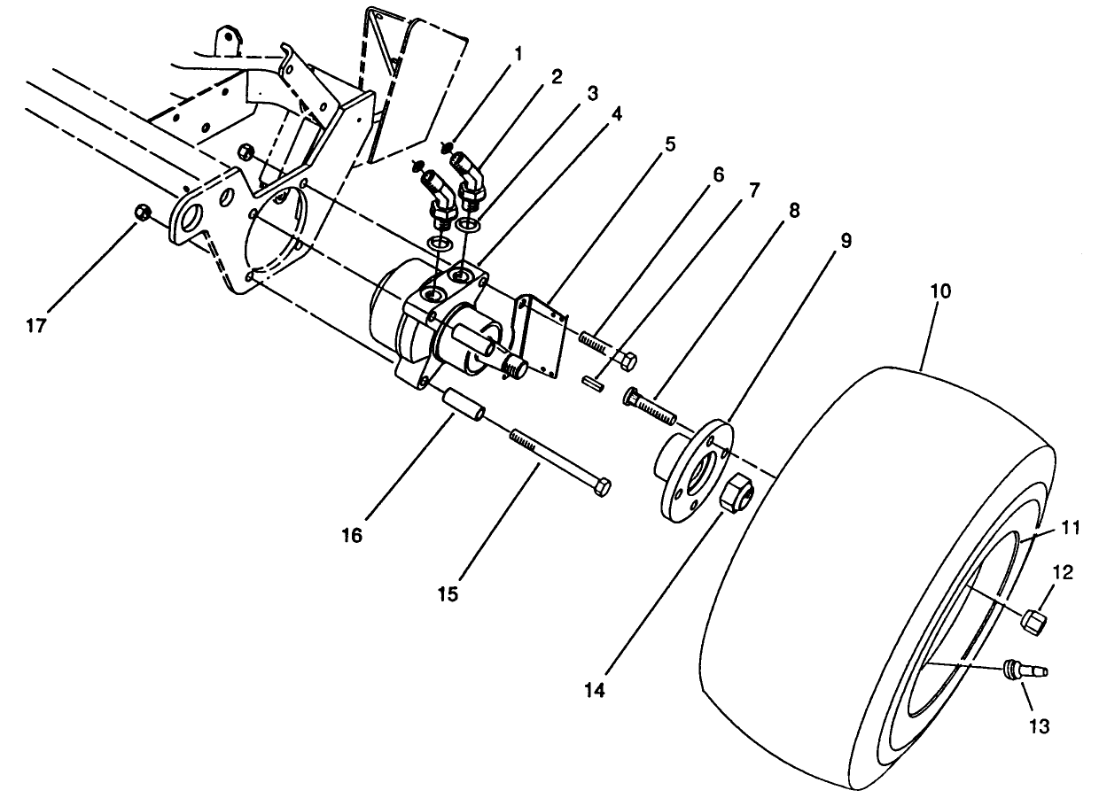 L.h. Front Wheel Assembly
