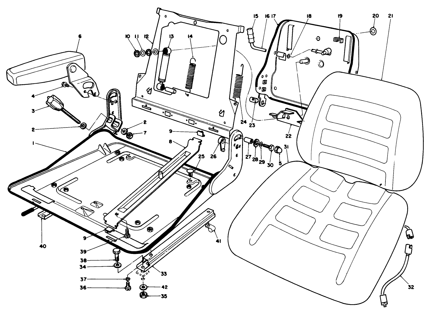 Seat Assembly Model No. 30756 (optional)