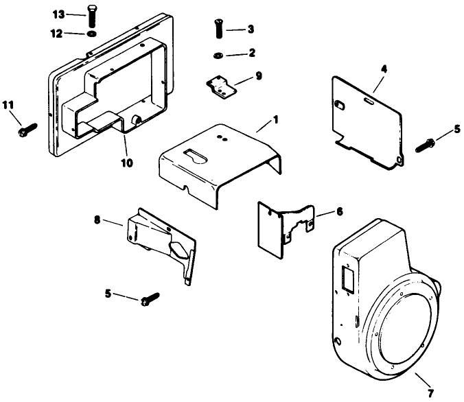 Baffles & Shroud-Engine Model No. M16 Spec. No. 711 526