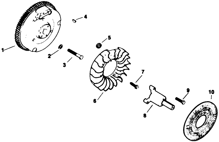 Flywheel-Engine Model No. M16 Spec. No. 711 526
