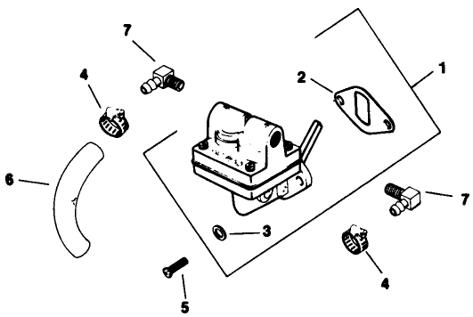 Fuel Pump-Kohler Engine Model No. M16 Spec. No. 711 526