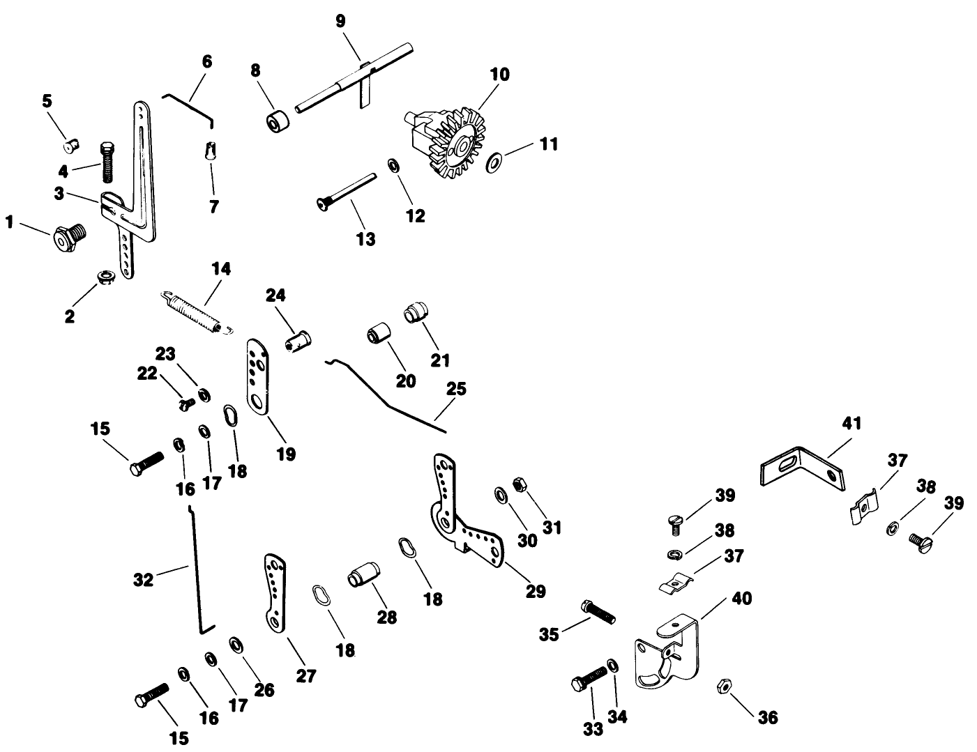 Governor-Kohler Engine Model No. M16 Spec. No. 711 526