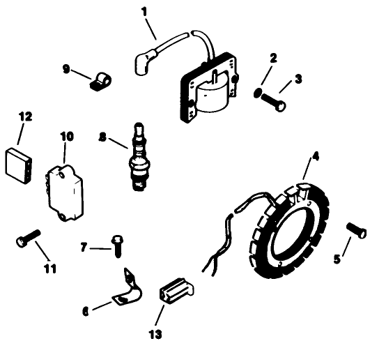Ignition-Kohler Engine Model No. M16 Spec. No. 711 526