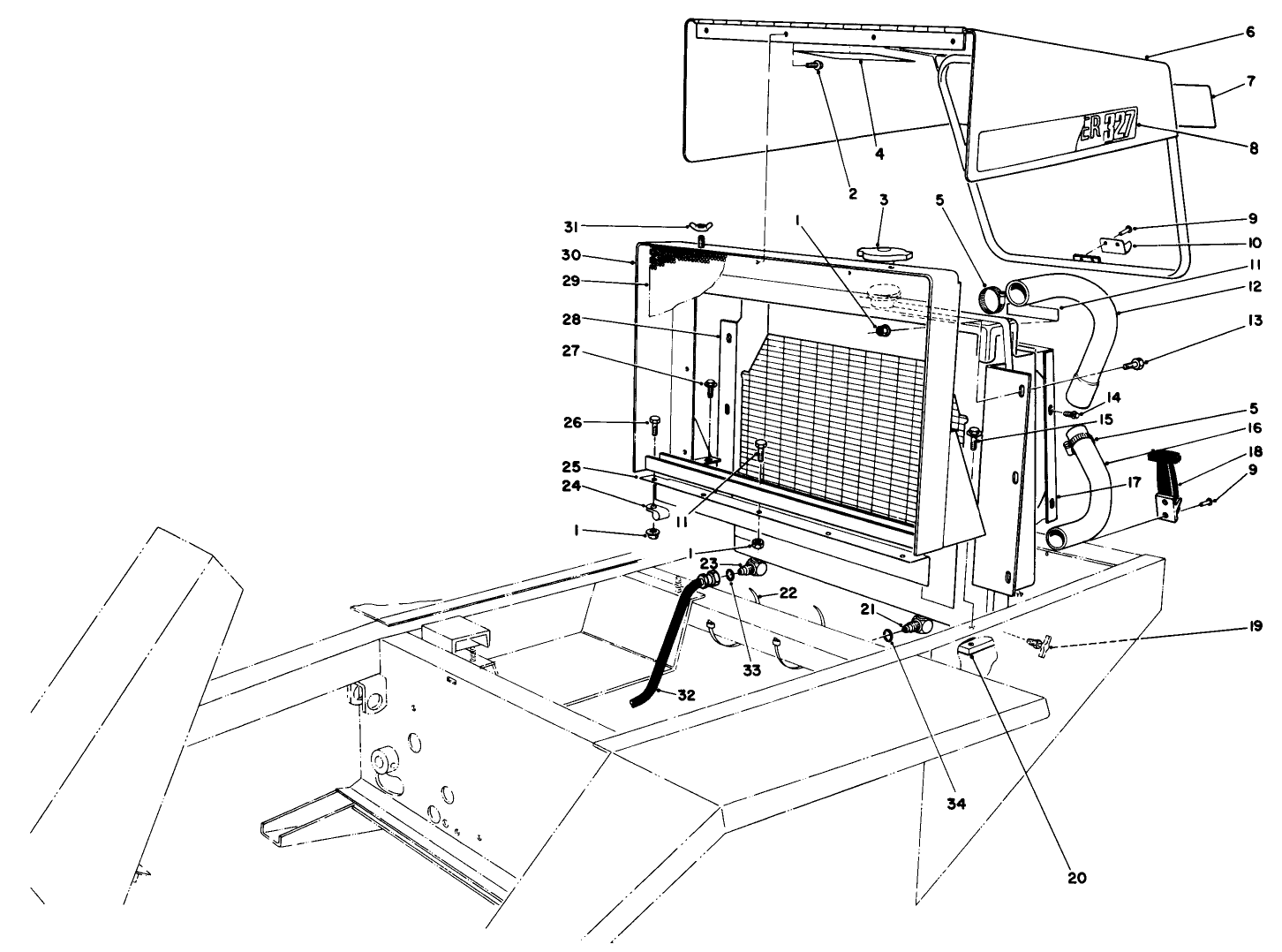 Radiator & Hood Assembly