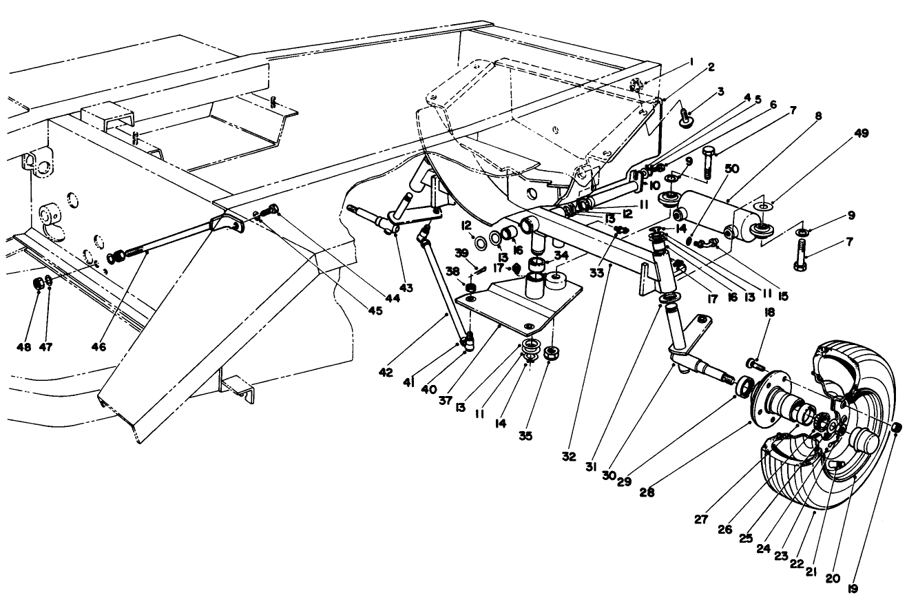 Rear Axle & Wheel Assembly