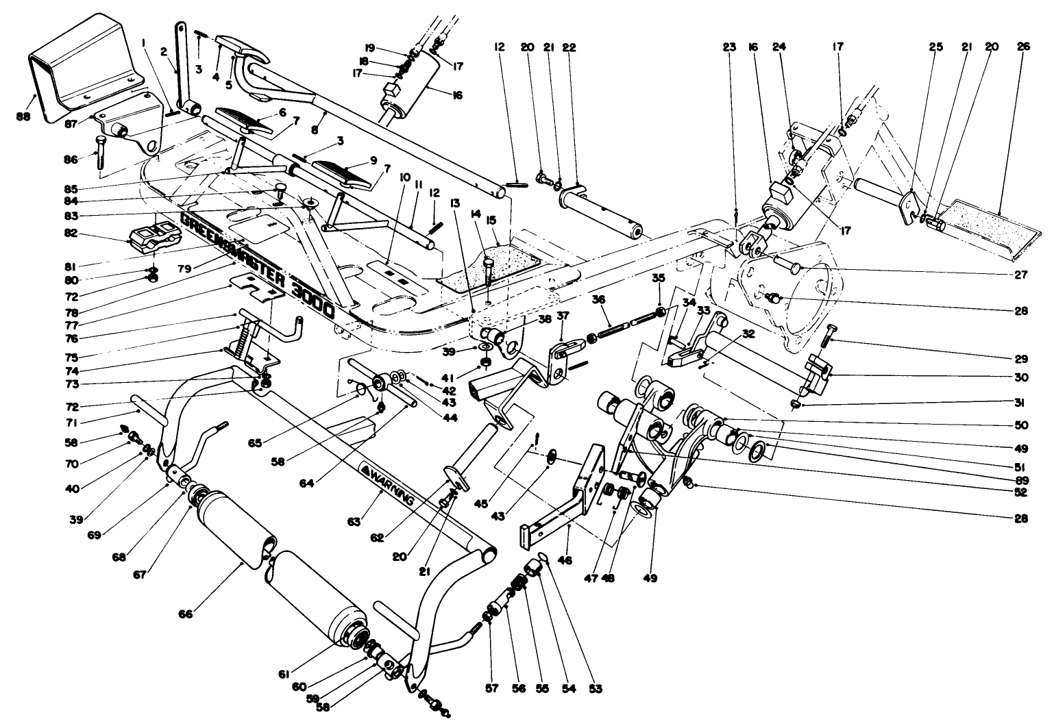 Foot Pedals And Roller Assembly