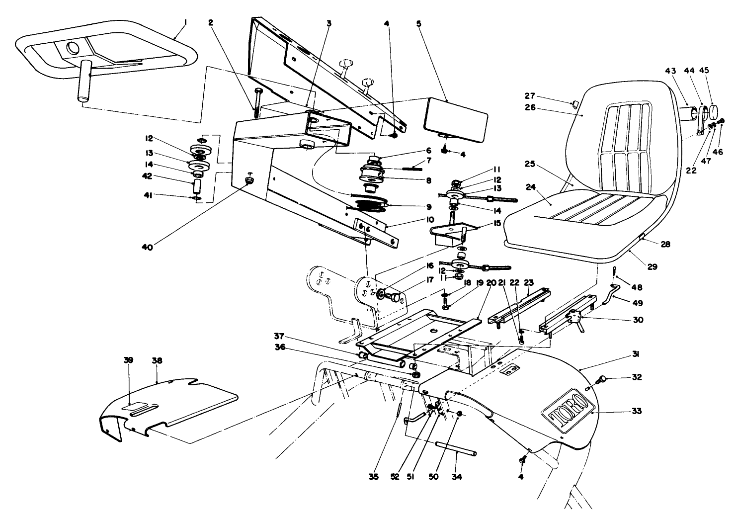 Steering And Seat Assembly