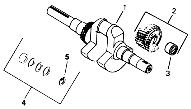 Crankshaft-Engine Assembly-Kohler Model No. M16s-711533
