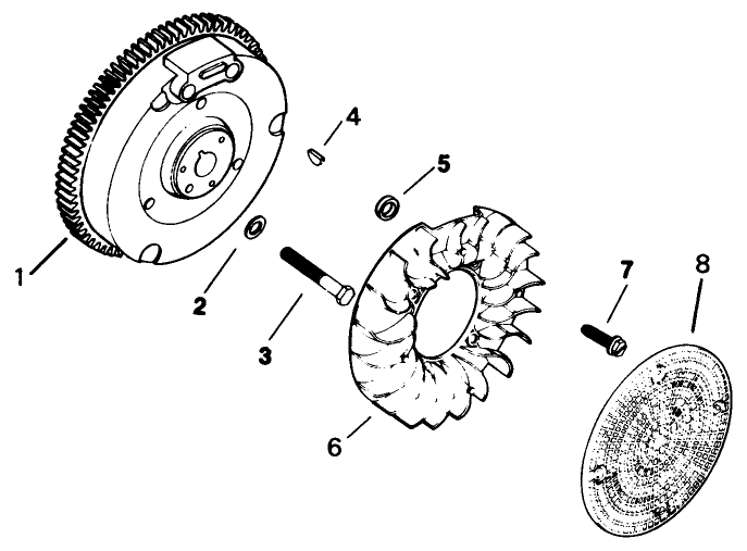 Flywheel-Engine Assembly-Kohler Model No. M16s-711533