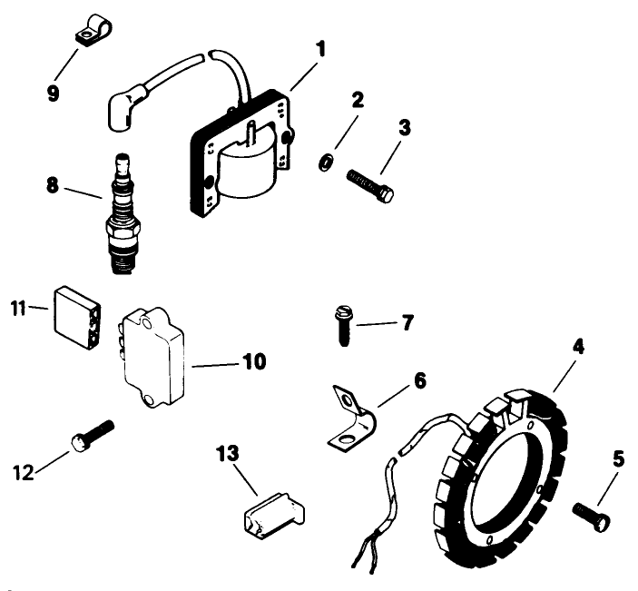 Ignition-Engine Assembly-Kohler Model No. M16s-711533