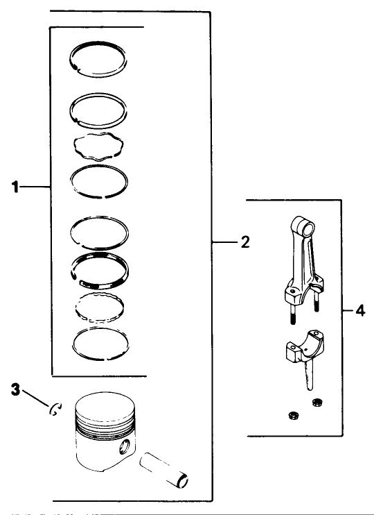 Piston & Rod-Engine Assembly-Kohler Model No. M16s-711533