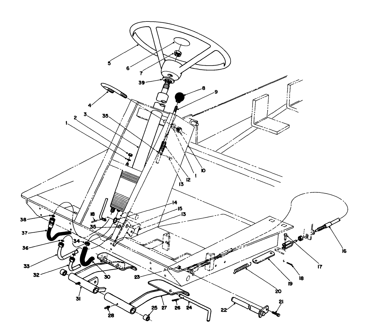 Power Steering & Brake Pedal Assembly