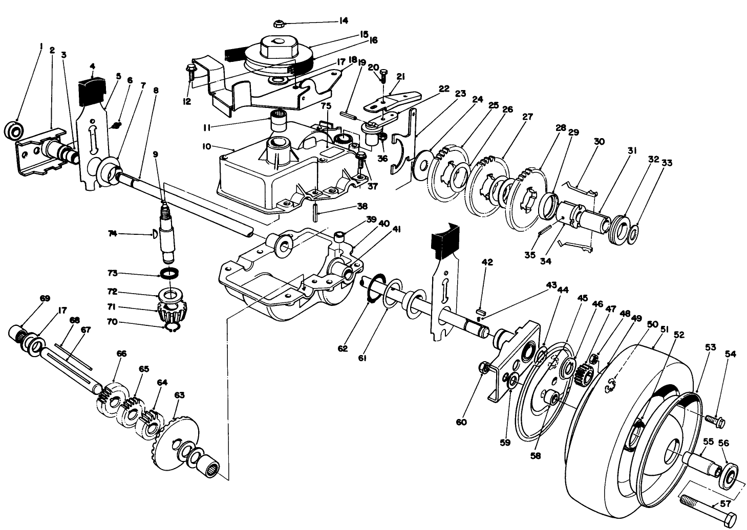 Gear Case Assembly (model 22035)