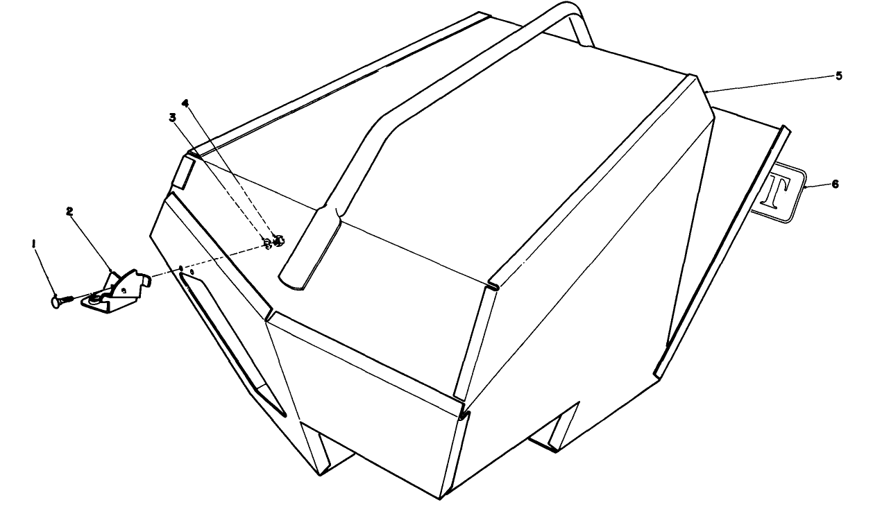 Steel Grass Catcher (model 22099) (optional)