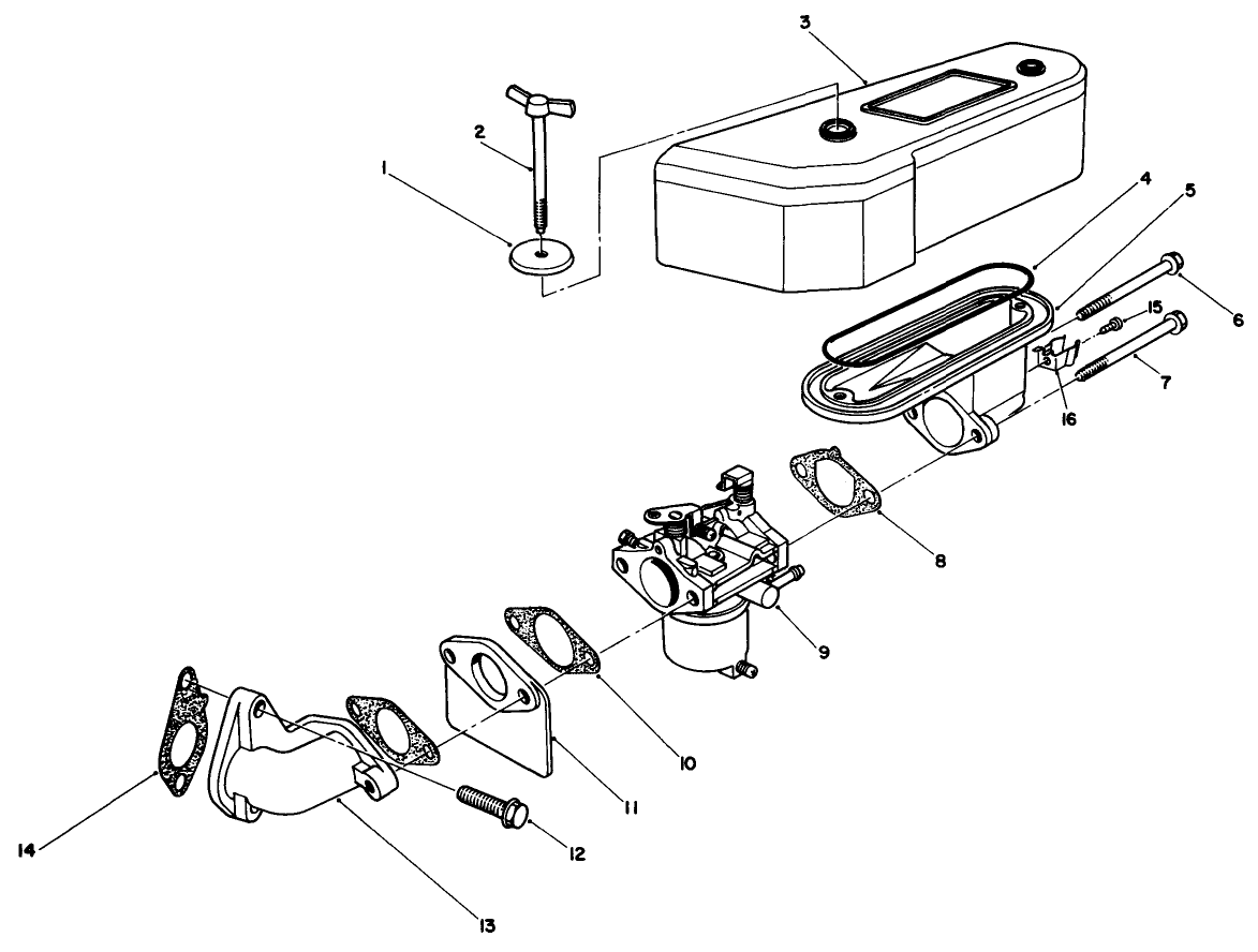 Air Cleaner & Carburetor Assembly (kawasaki Model Fb460v Type Ds08)