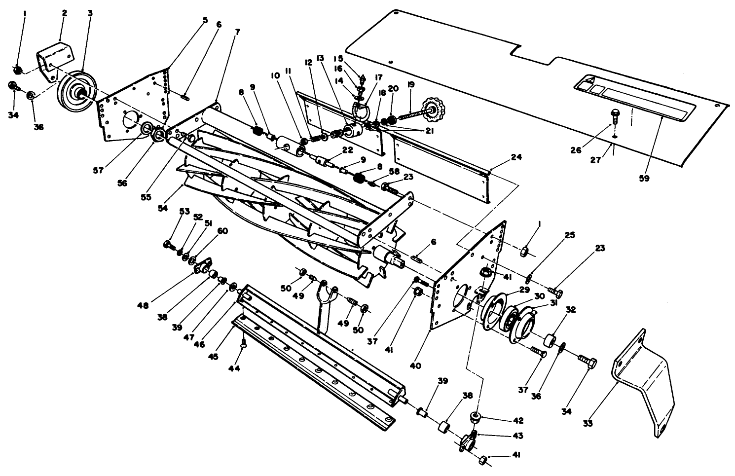 5 Blade Floating Cutting Unit Reel Assembly (cont.)