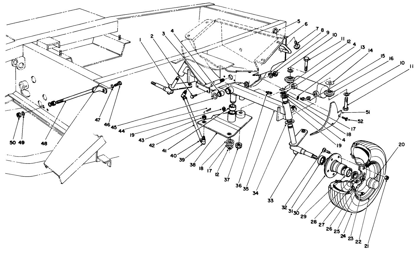 Rear Axle & Wheel Assembly