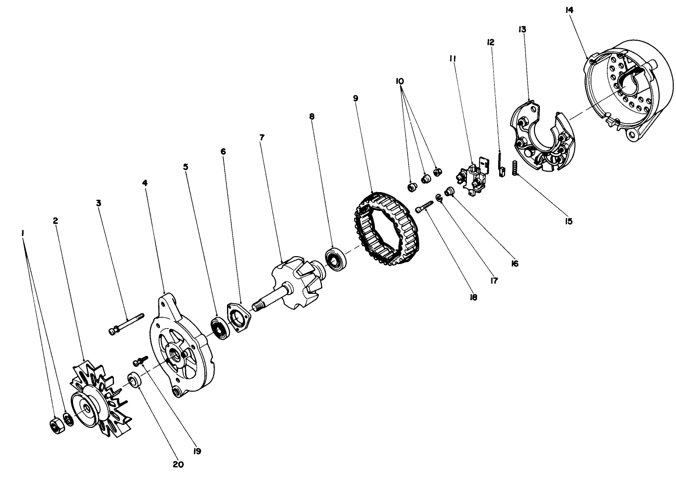 Alternator Assembly No. 43-0390