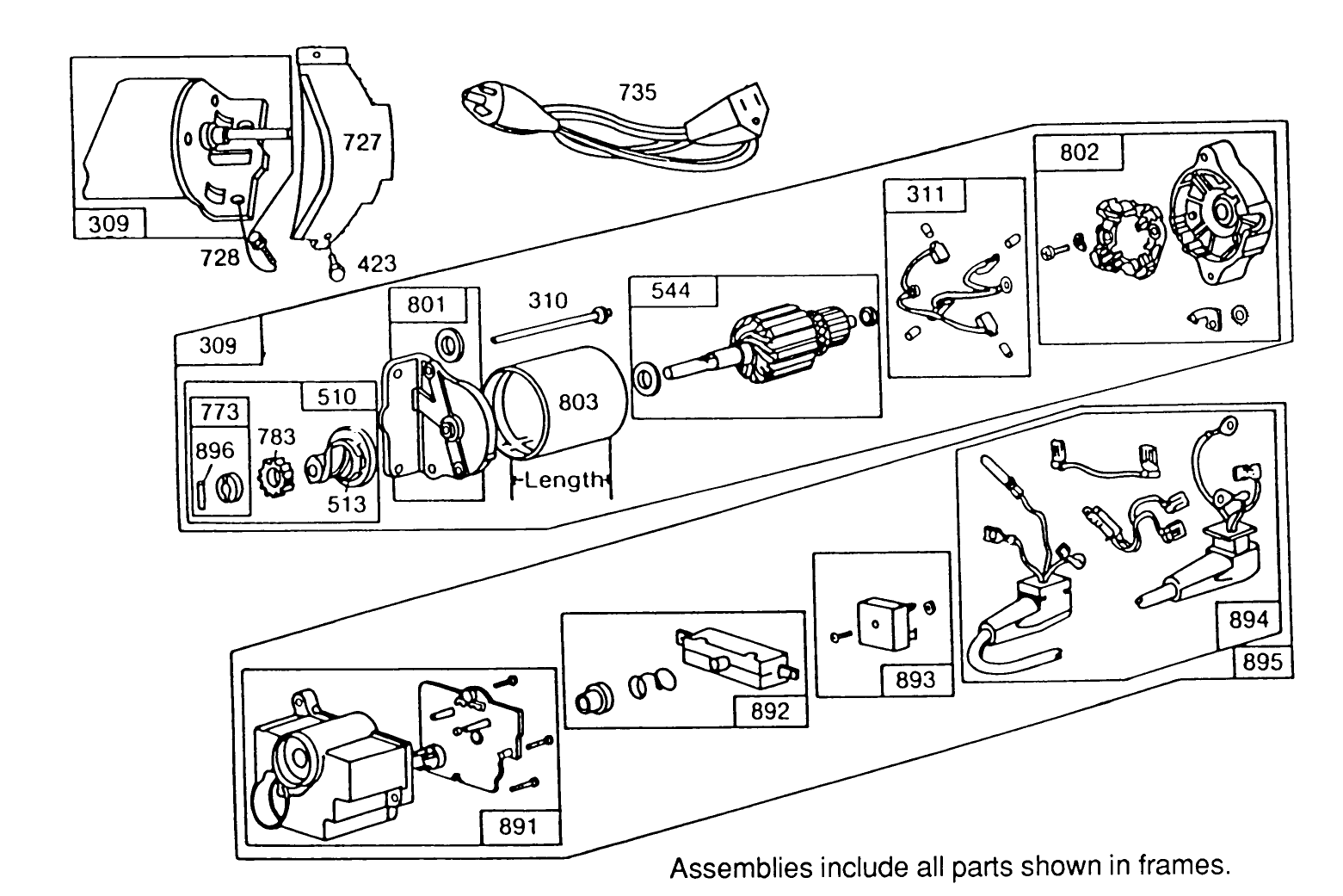 120v Electric Starter Motor No. 37-4630 (optional)