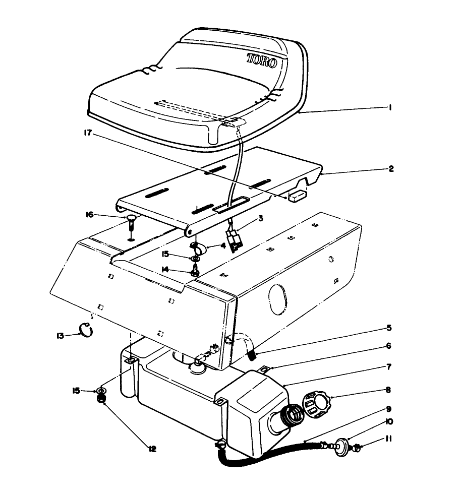 Seat & Gas Tank Assembly