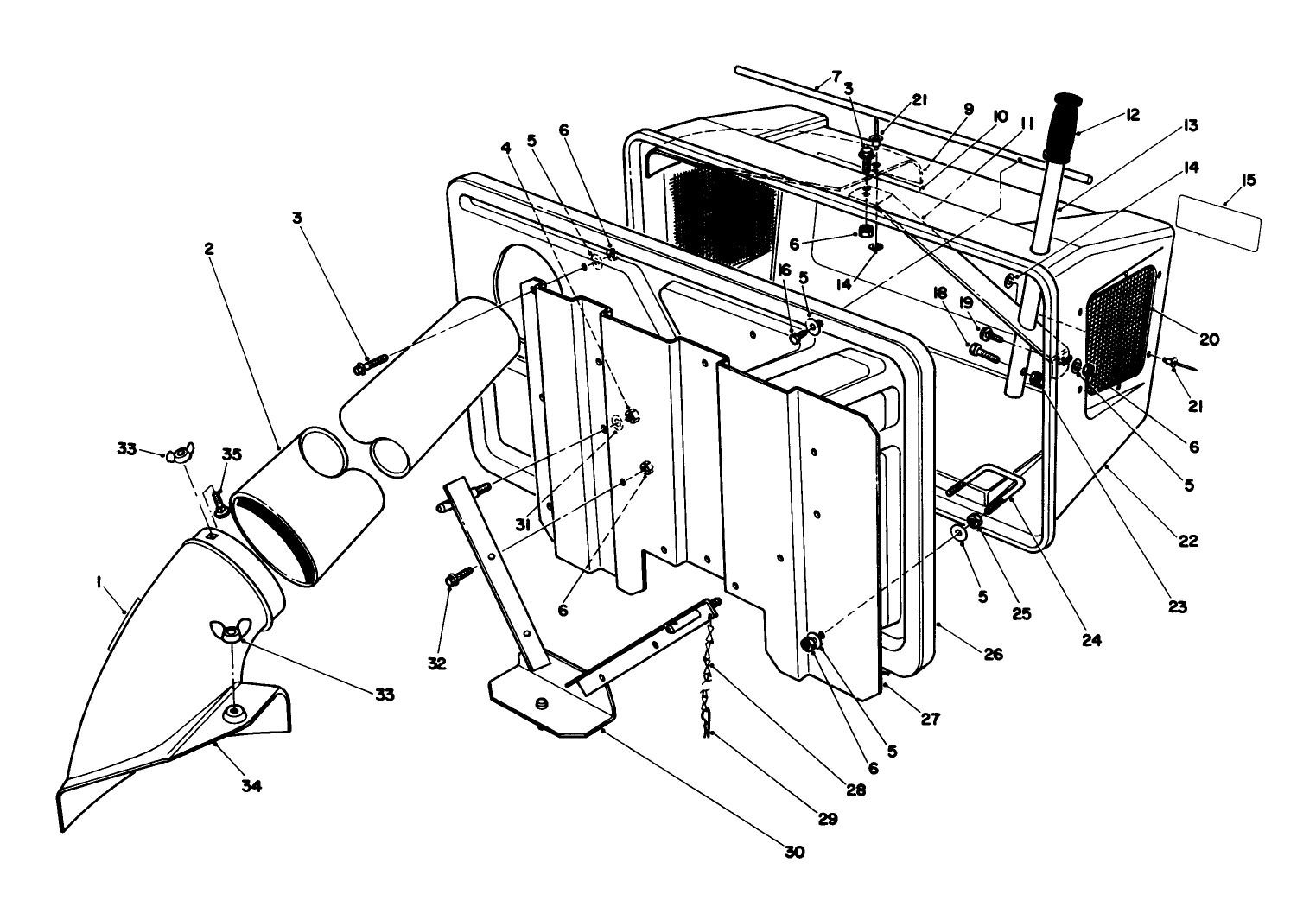 Easy Empty Bagging Kit Model 59047 (optional)