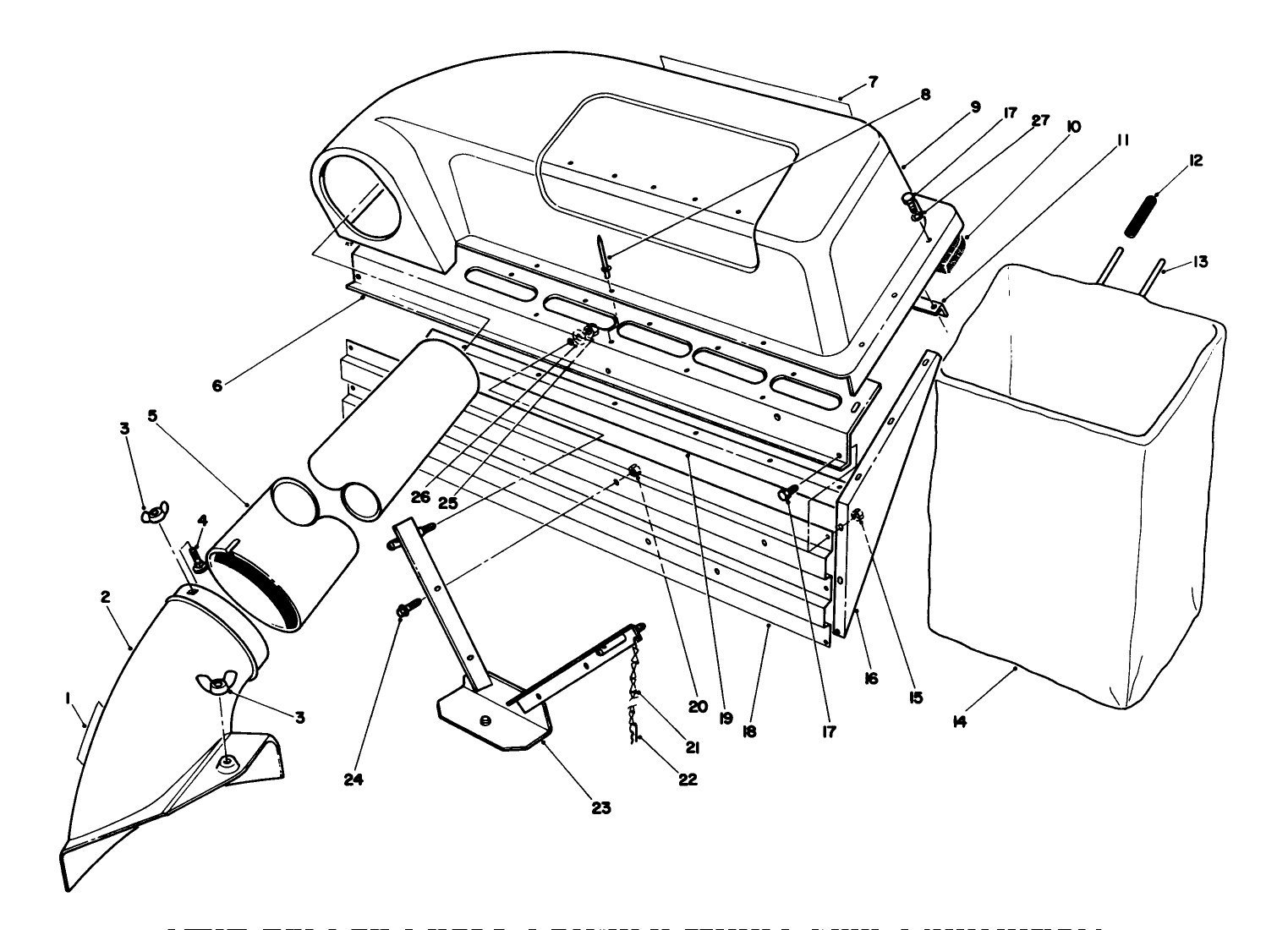 Twin Bagger Grass Catcher Model 59053 (optional)
