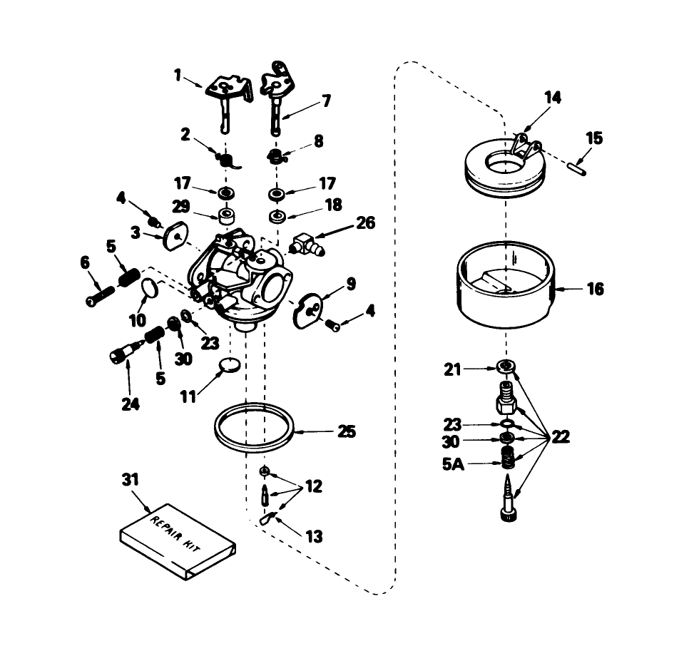Carburetor No. 632238 (models 56123 & 56127)