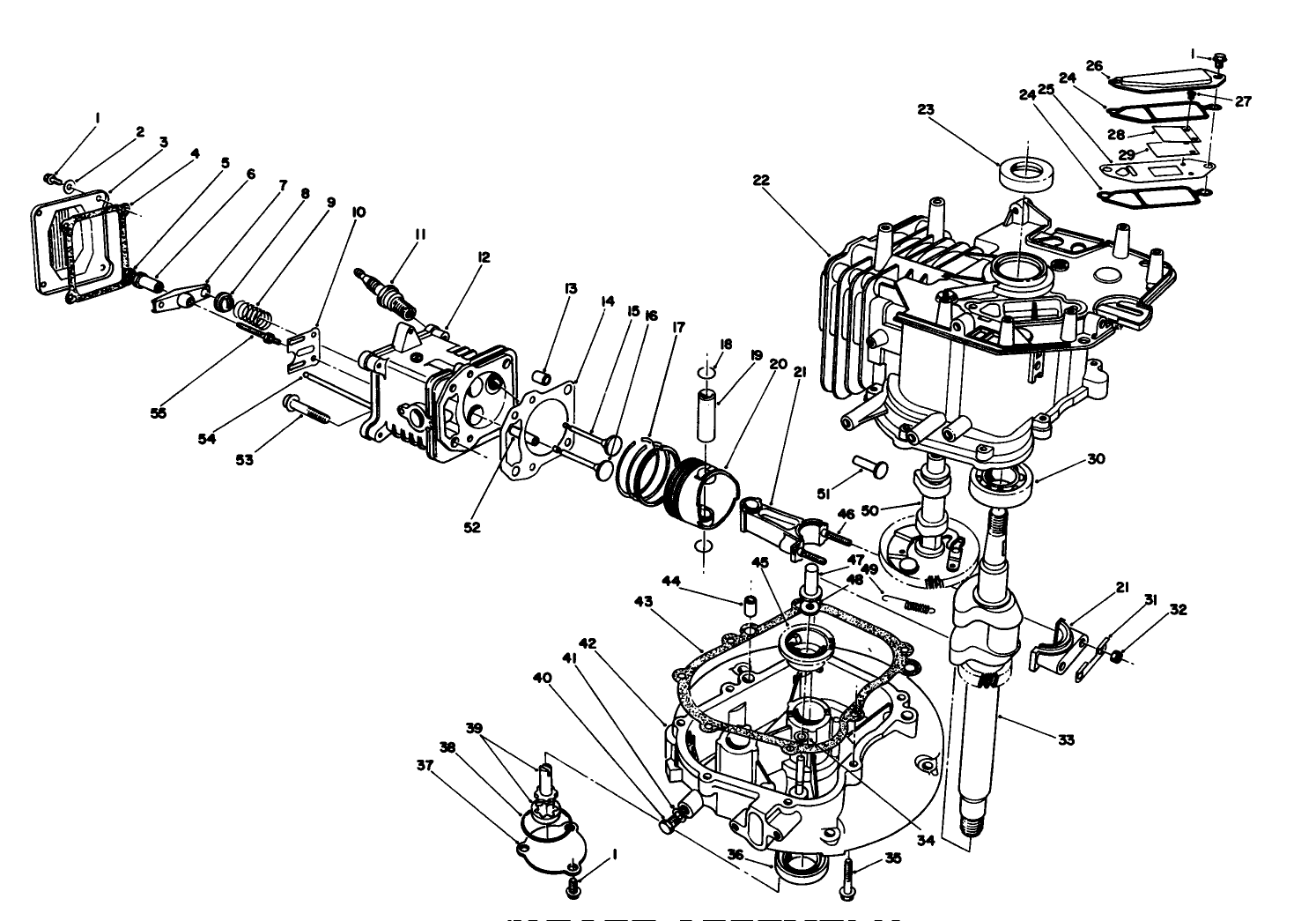 Crankcase Assembly (continued) (engine Model No. Vmj8)