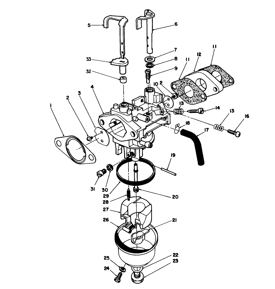 Carburetor Assembly (engine Model No. Vmj8)