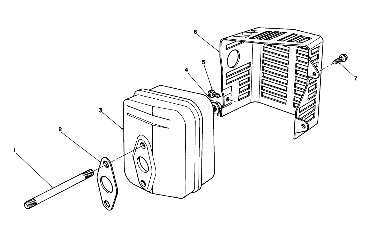 Muffler Assembly (engine Model No. Vmj8)