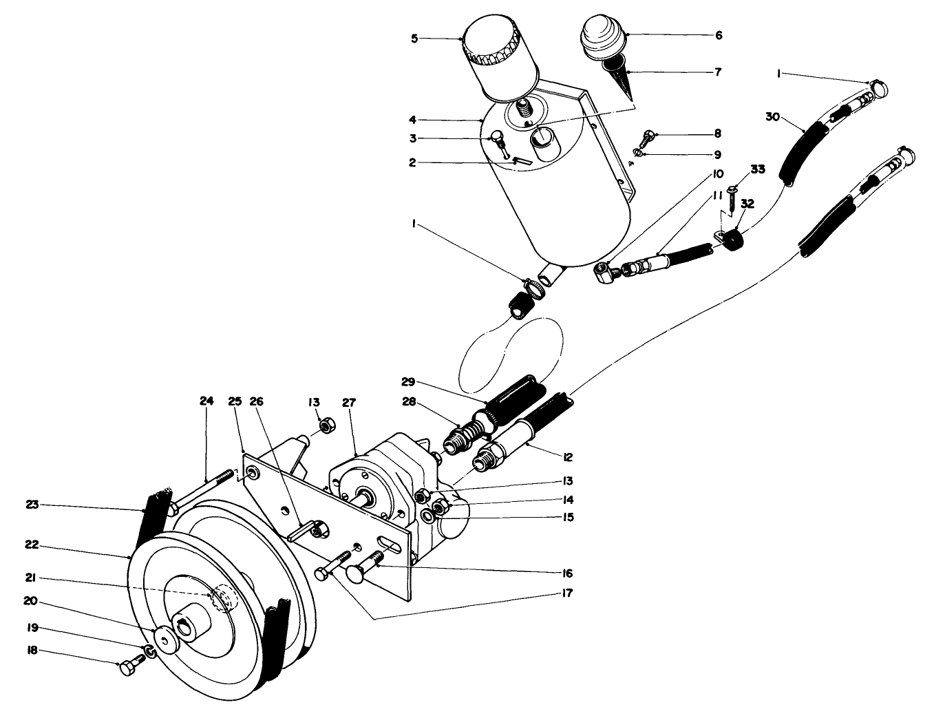 Hydraulic Pump And Reservoir