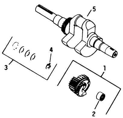 Crankshaft-Engine Model No. K321s Spec. No. 60434