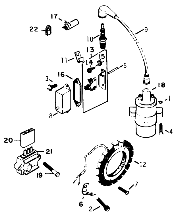 Ignition-Engine Model No. K321s Spec. No. 60434