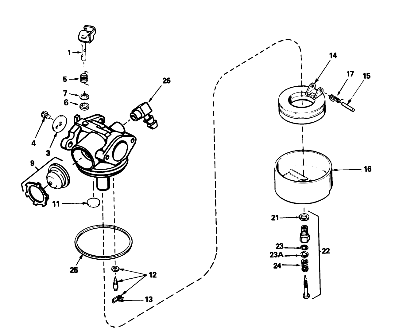 Carburetor Tecumseh No. 632515