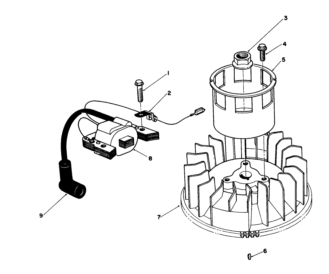 Magneto & Flywheel Assembly (model No. Vmj8)