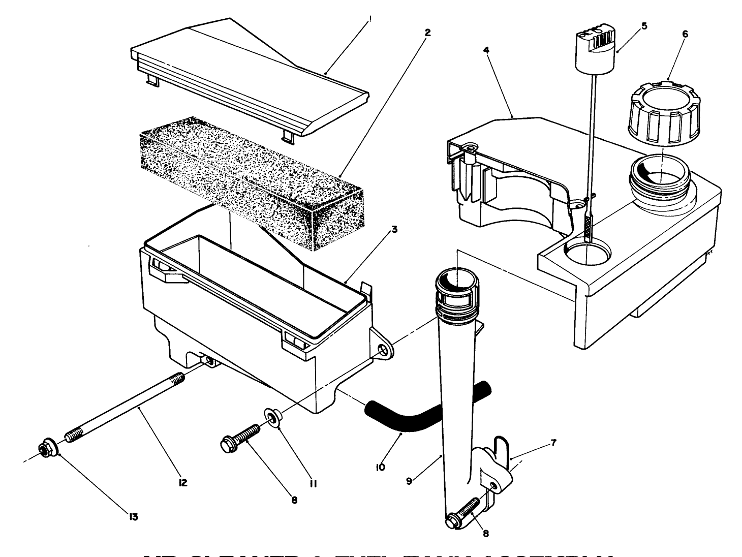 Air Cleaner & Fuel Tank Assembly (model No. Vmj8)
