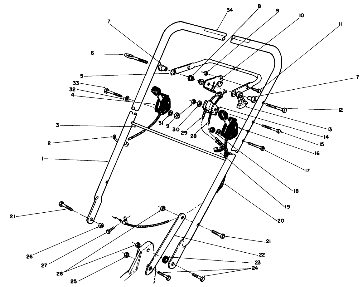Handle & Traction Control Assembly