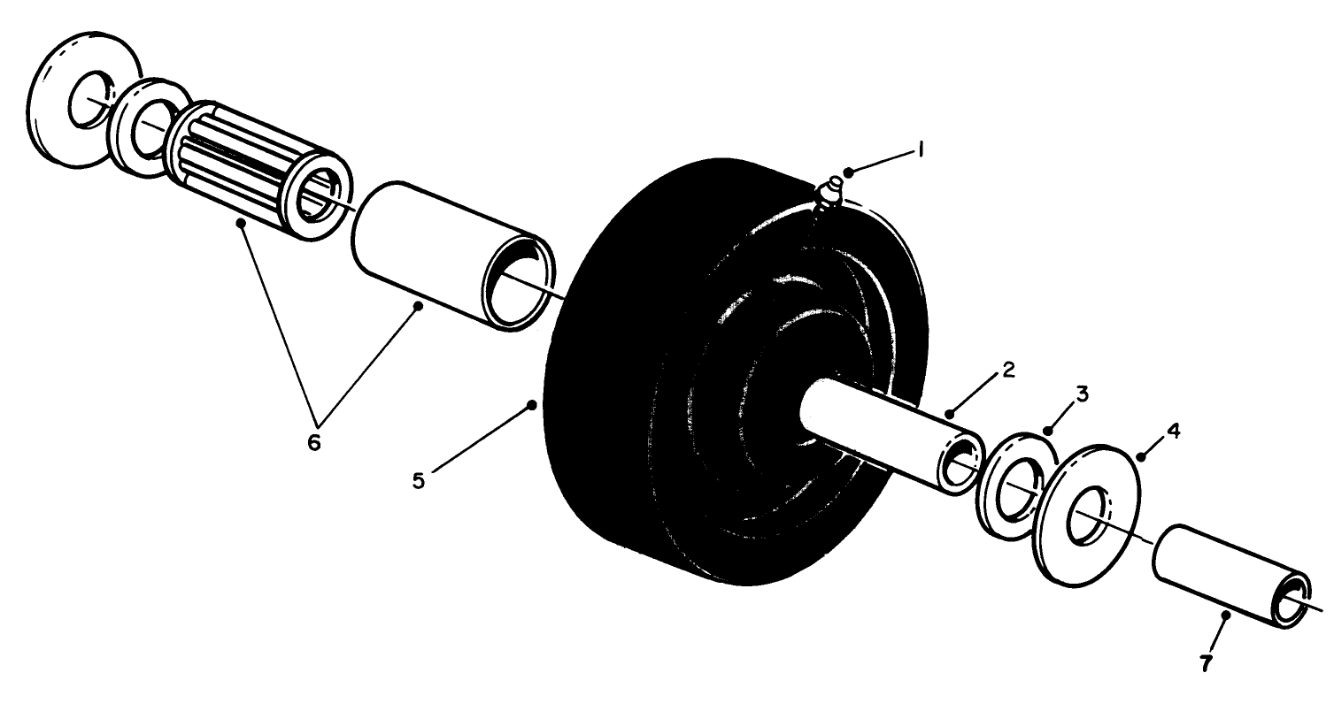 Castor Wheel Assembly No. 27-1050 (optional)