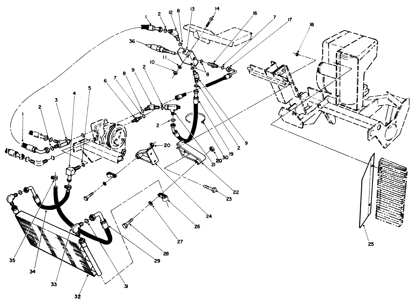 Hydraulic Oil Cooler Assembly