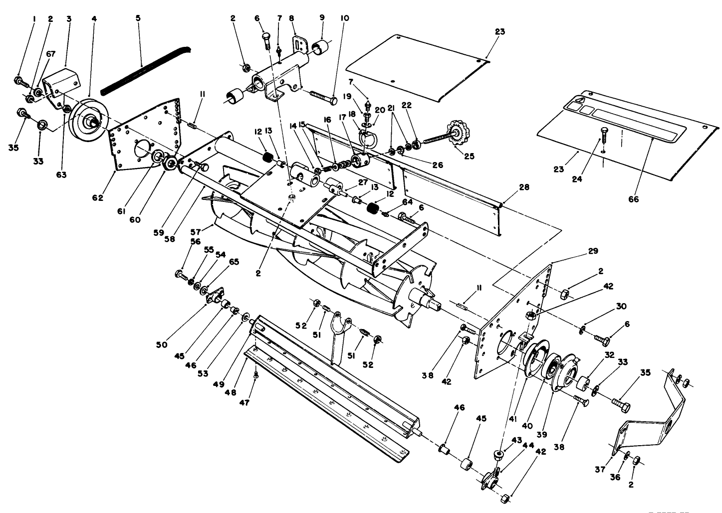 5 Blade Cutting Unit Reel Assembly (continued)