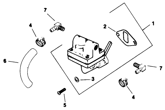 Fuel Pump-Kohler Engine Model No. M16 Spec. No. 711526 (cont.)