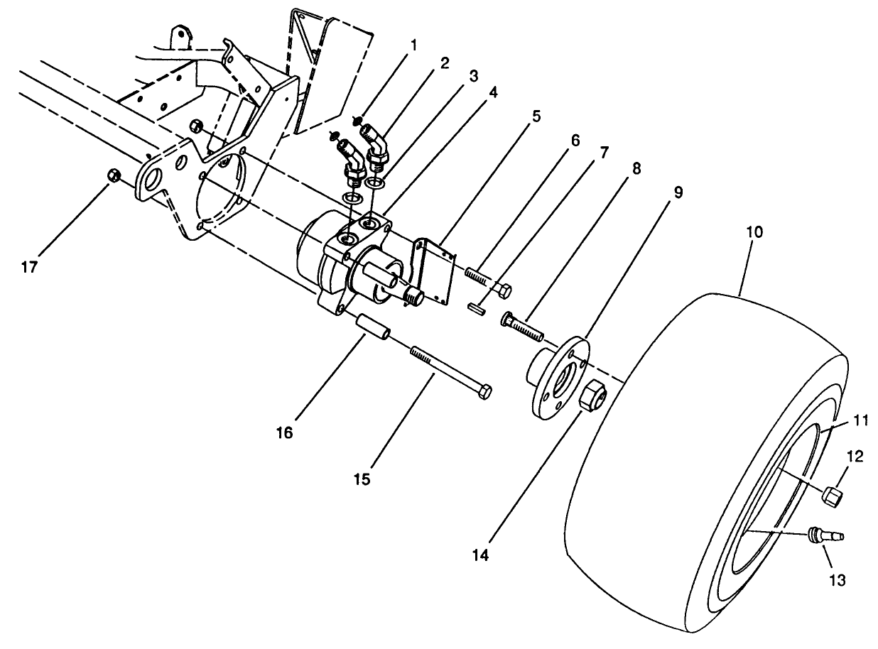 L.h. Front Wheel Assembly