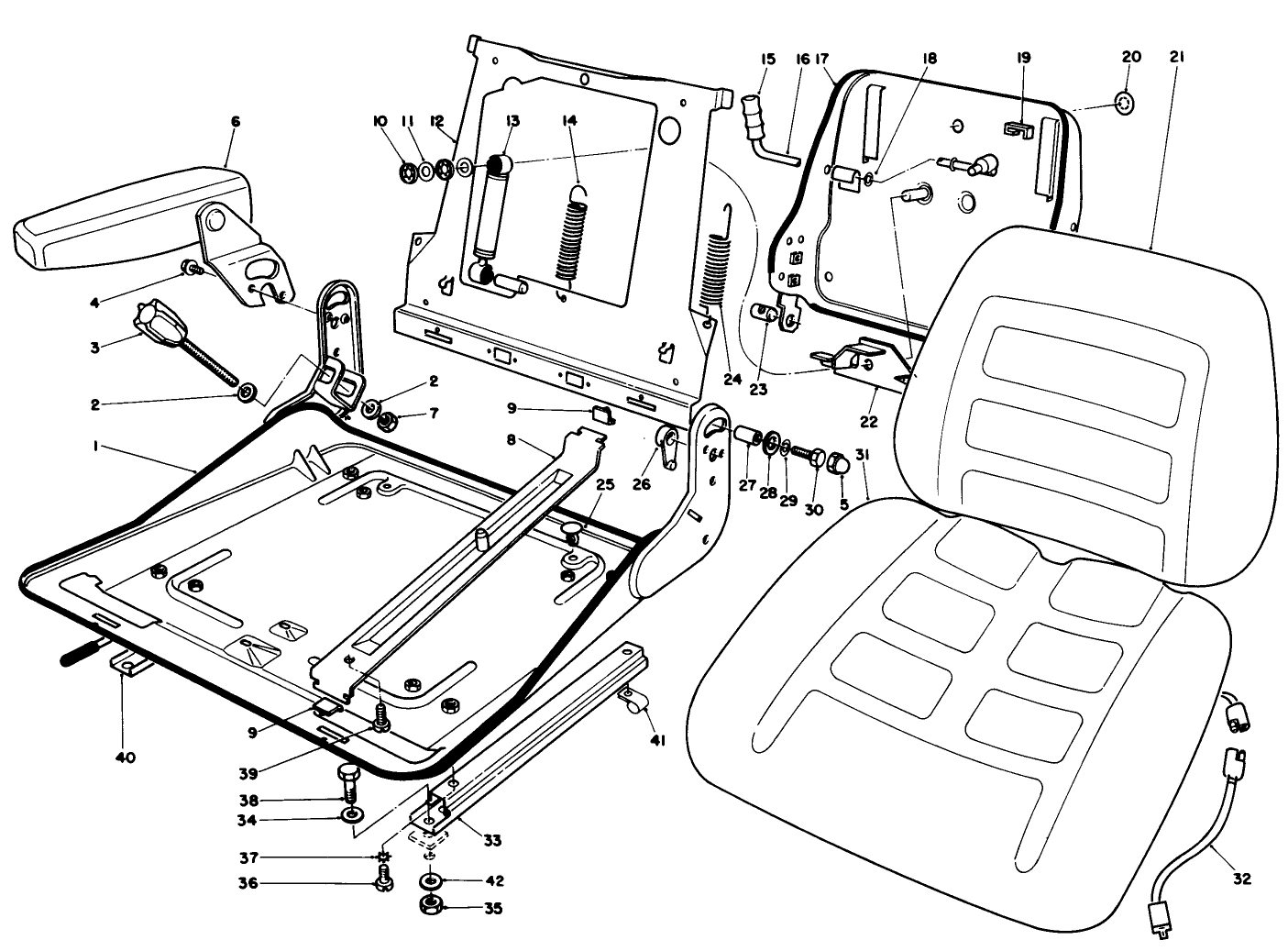 Seat Assembly Model No. 30756 (optional)