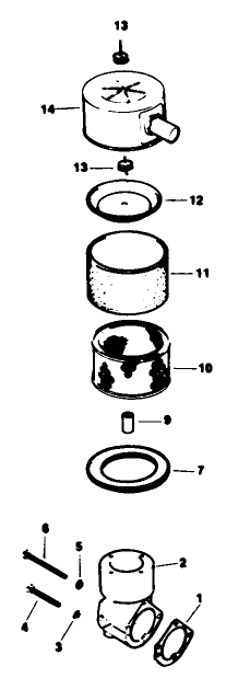 Air Intake-Engine Kohler Model No. M16 Spec. No. 711526